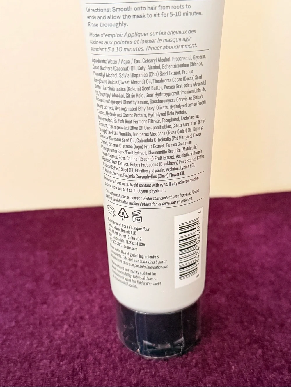 Acure Bonding Hair Mask for Scalp & Hair Treatment 5 Fl Oz Sealed